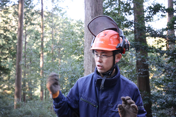 天竜林業研究会会長の鈴木健太さん